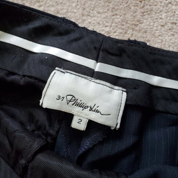 3.1 Phillip Lim Tapered Pinstriped Joggers - Picture 5 of 10